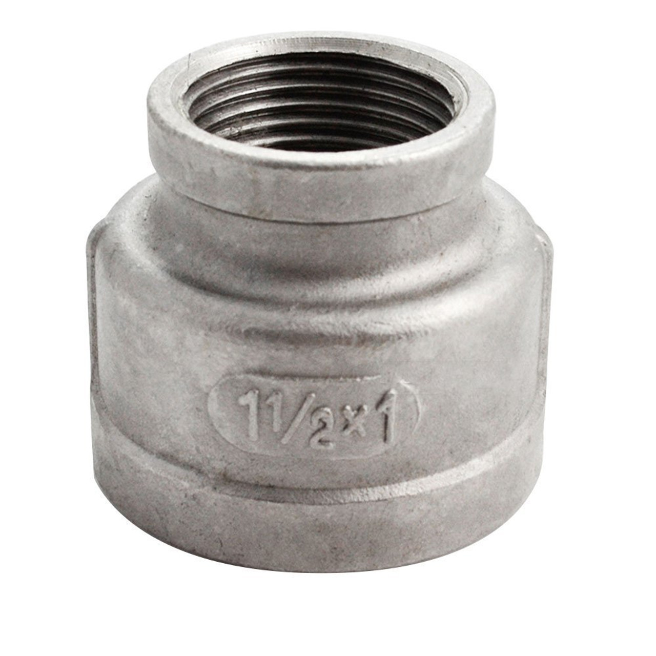 1/2 x 1/4" Stainless Steel 316 Female NPT Reducer Coupling  SS119-DB