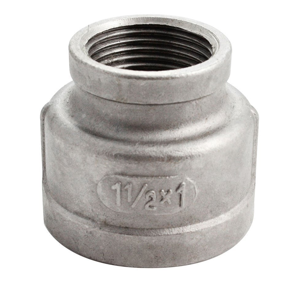 3/4 x 1/4" Stainless Steel 316 Female NPT Reducer Coupling  SS119-EB