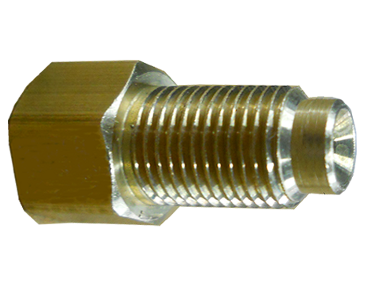 3/16 (3/8"-24) x 1/4 (7/16"-24)  Brass Female 45° SAE Inverted Flare - Male 45° SAE Inverted Flare Adapter  WH-7818