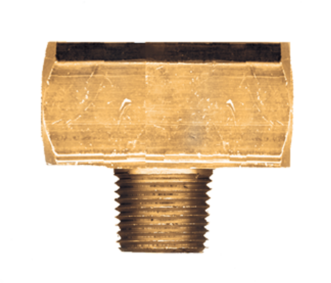 1/4" Extruded Brass Female NPT - Female NPT - Male NPT Tee  X106-B