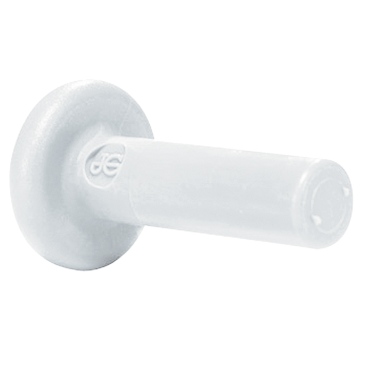 3/8" JG® White Polypropylene Male Stem Sealing Plug  PP0812W