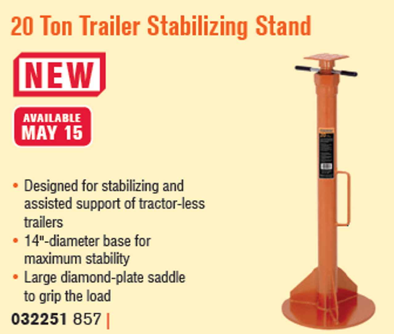 20 Ton Trailer Stabilizing Stand  032251