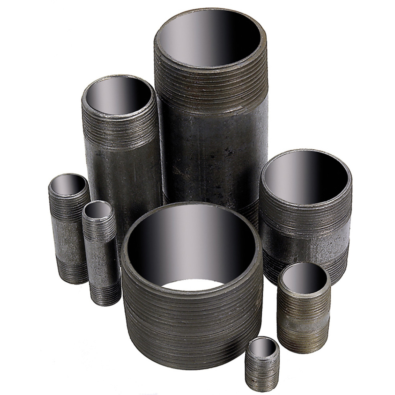 1/2 x 10" Sch. 40 Black Steel Male NPT Nipple   G1616-050X10