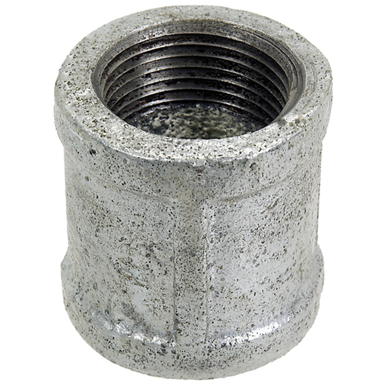 1-1/2" Sch. 40 Galvanized Iron Female NPT Coupler   G0808G-150-150