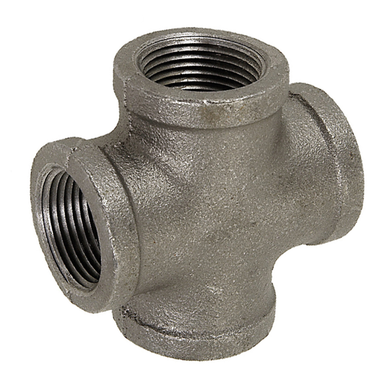 1/4" Sch. 40 Black Iron Female NPT Cross   G08X88M-025-025