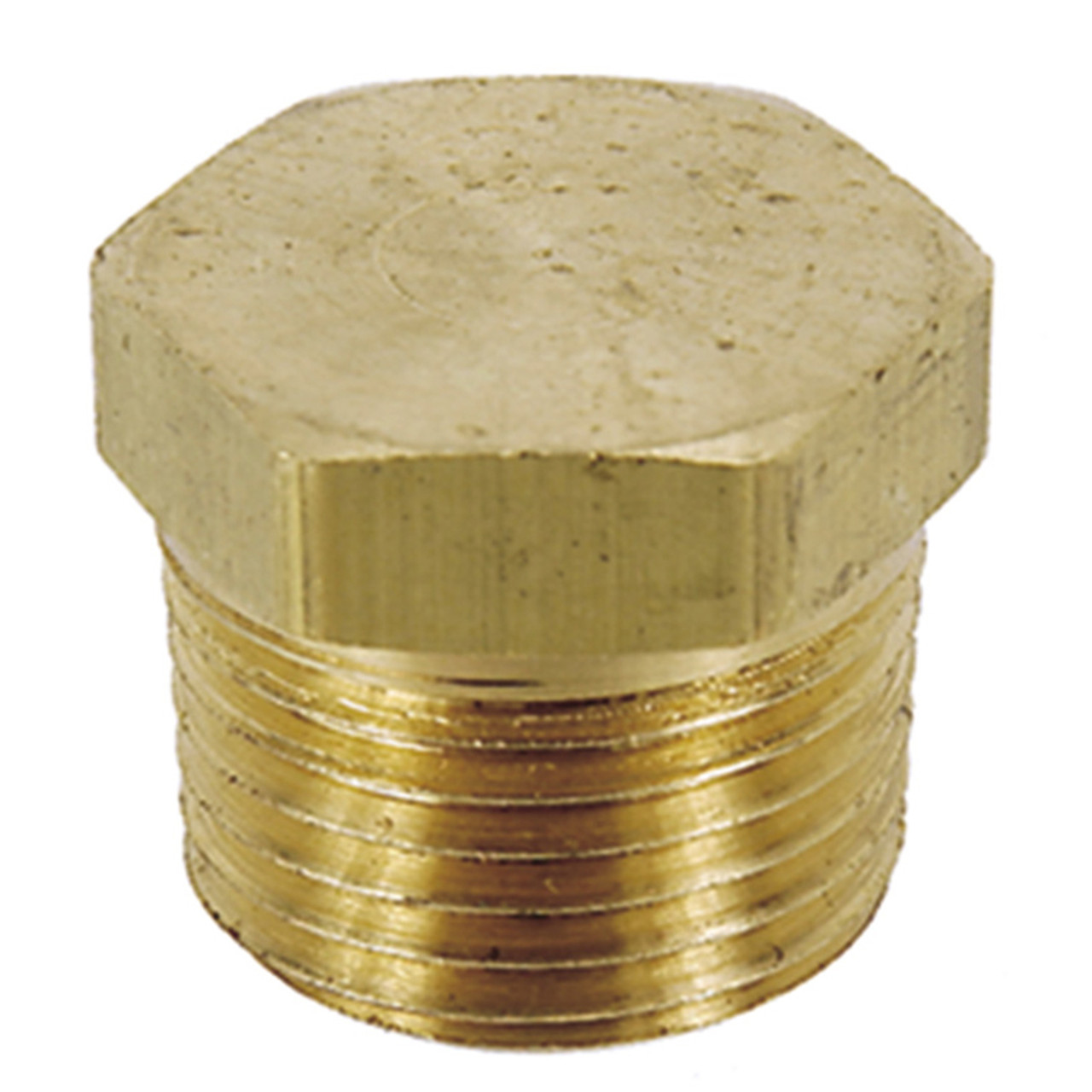 1/2" Brass Male NPT Hex Head Plug   G1600B-08