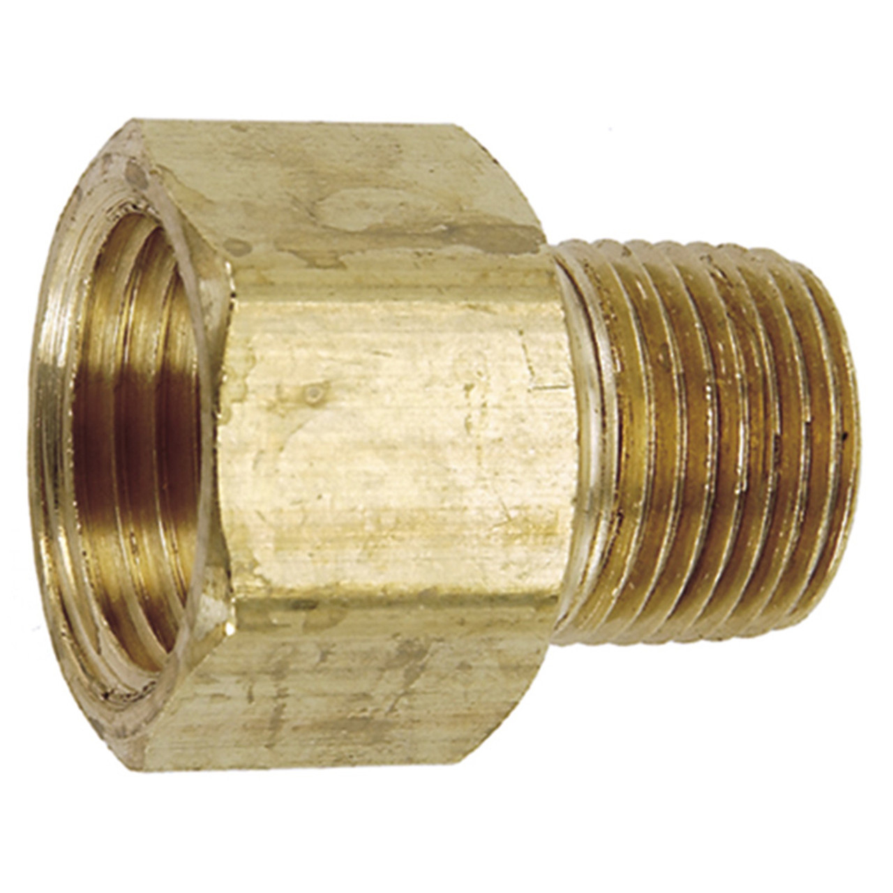 3/8 x 3/8" Brass Male NPT - Female NPT Reducing Adapter   G1608B-06-06