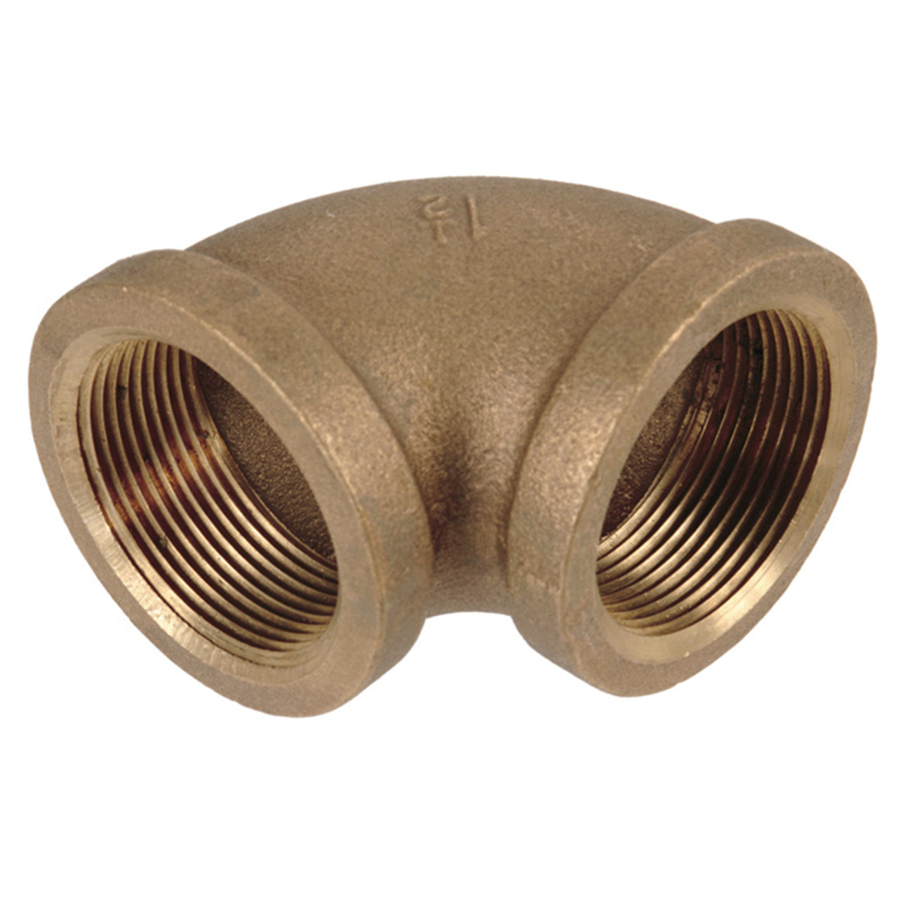 1" Cast Brass Female NPT 90° Elbow   G0898B-100-100