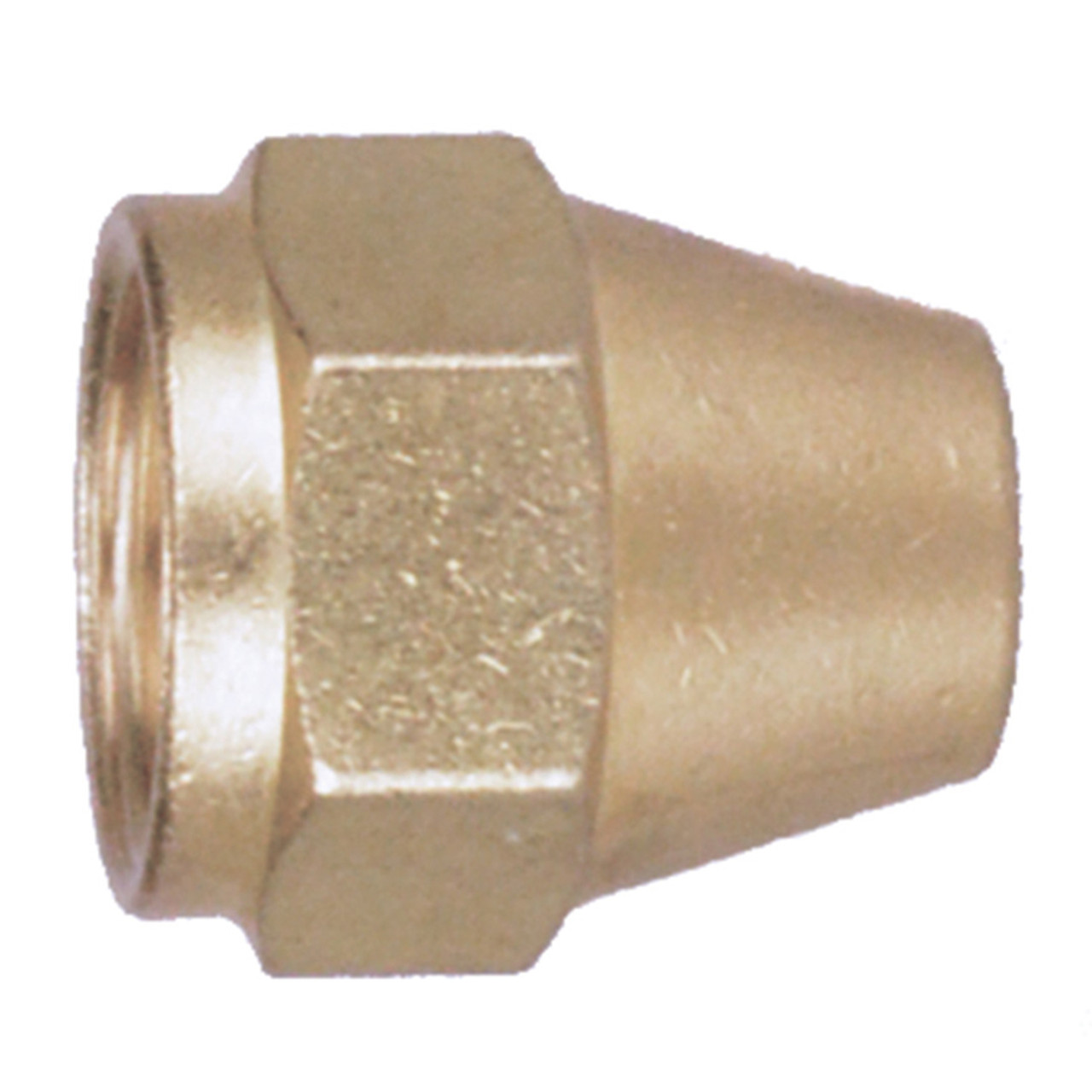 1/4" Machined Brass 45° SAE Long Nut   G0014L-04