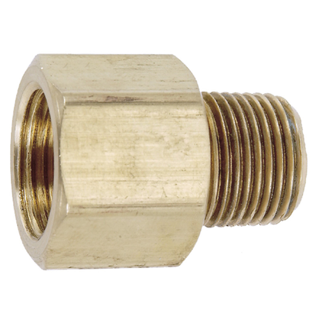 1/8 x 1/4" Brass Male NPT - Female 45° SAE Flare Connector   G0416-02-04