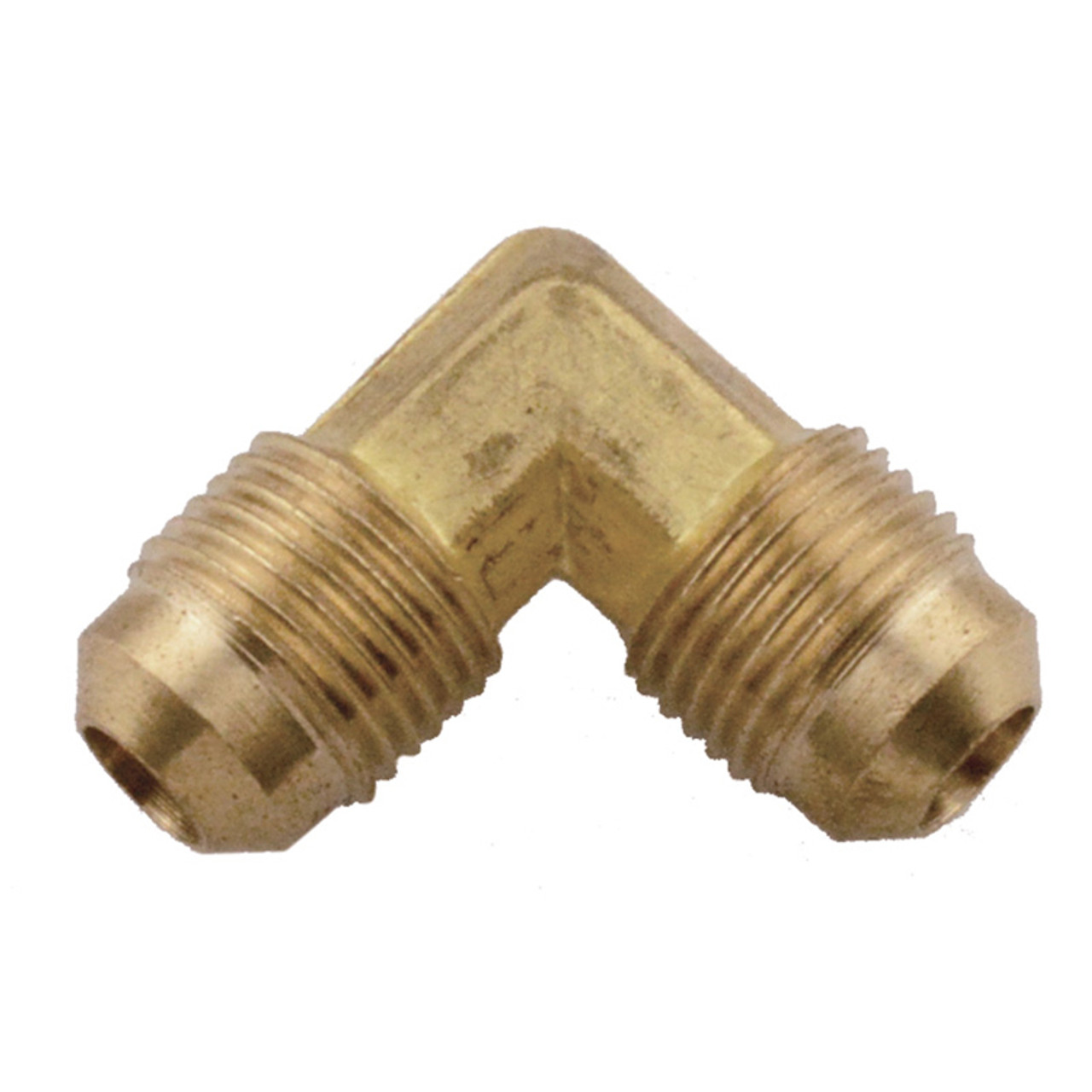 1/4 x 1/4" Brass Male 45° SAE Flare 90° Elbow   G1494-04-04