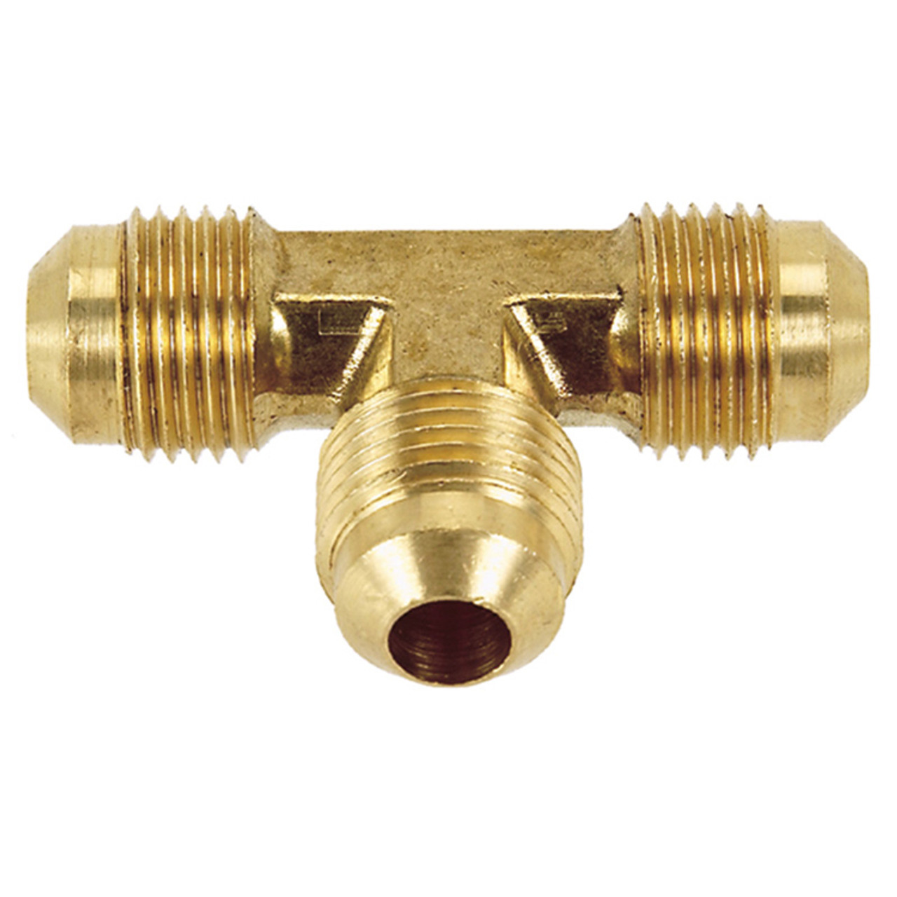 1/4" Brass Male 45° SAE Flare Tee   G14T44-04-04