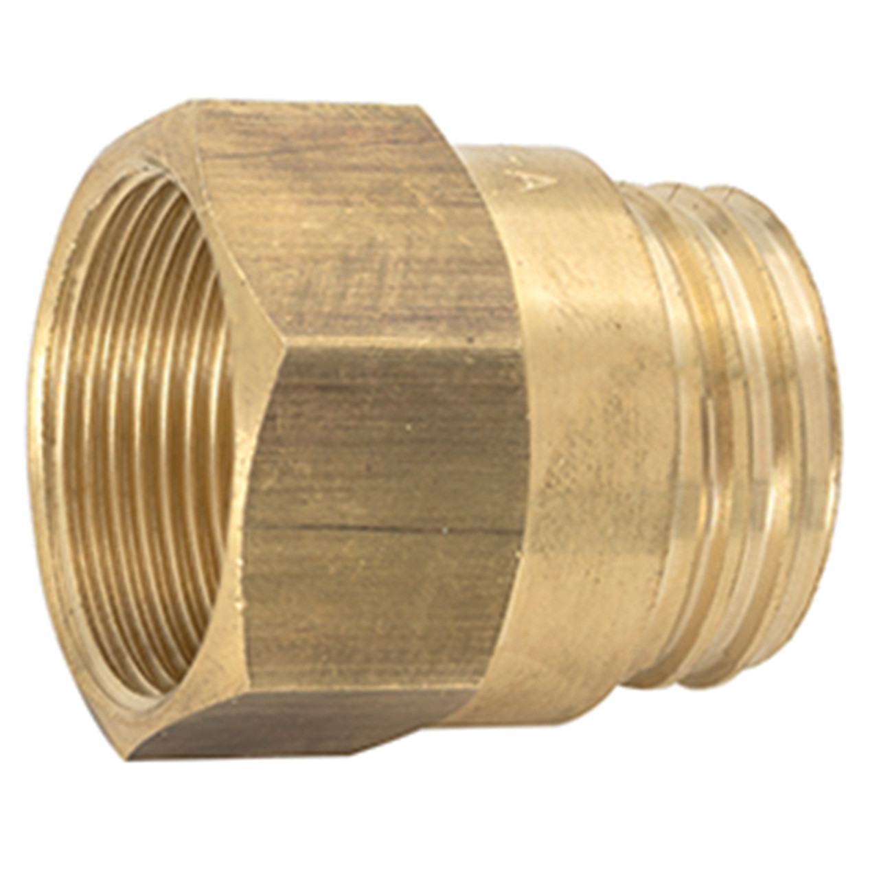 1/2" Brass Spring Guard Air Brake Hose Compression Nut   G4331G-08