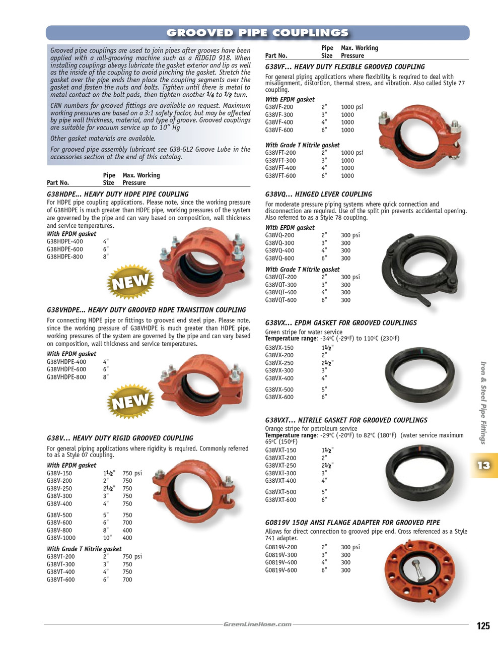 4" Heavy Duty HDPE Pipe Coupler w/ EPDM Gasket   G38HDPE-400