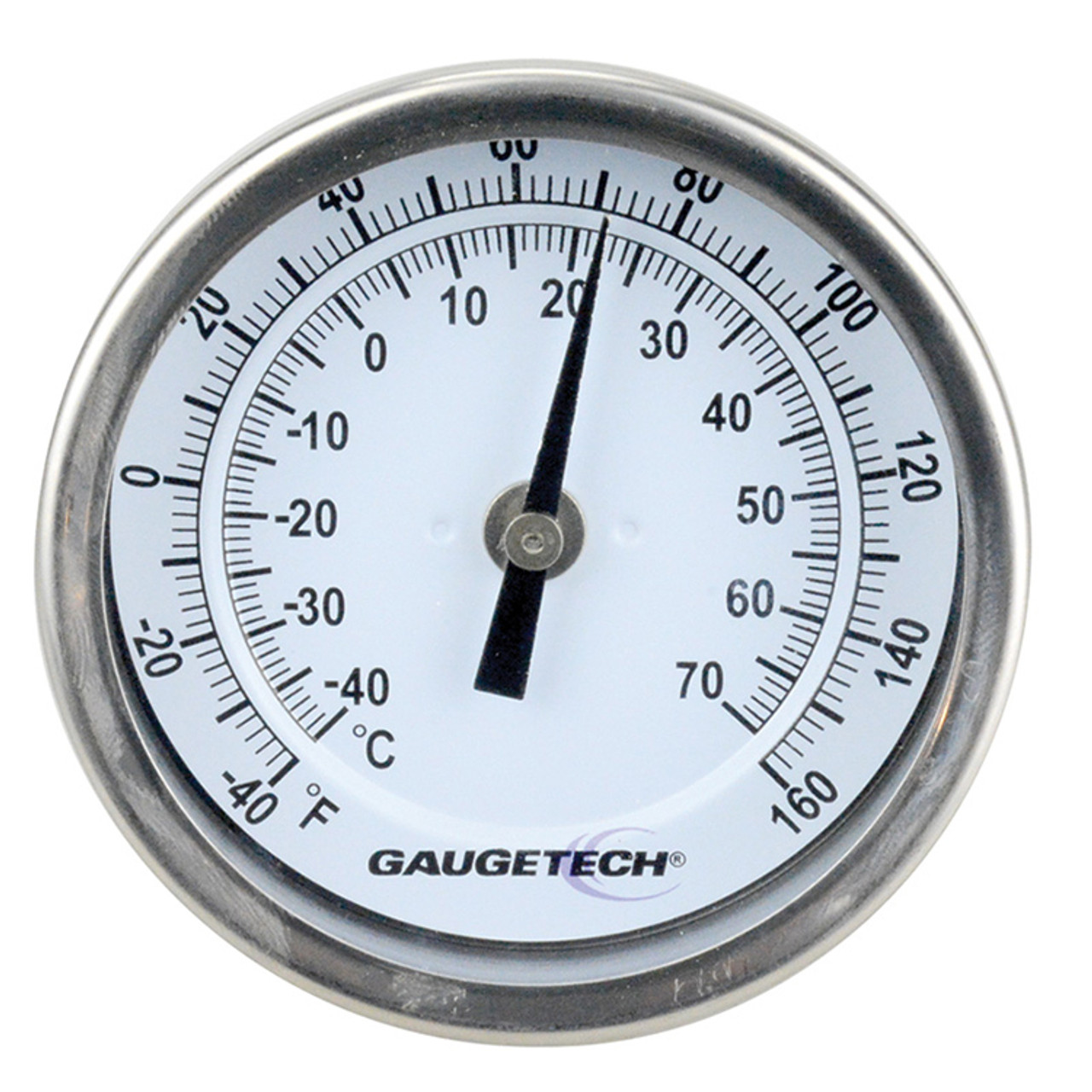 Temperature Gauge -40C - 70C w/ 2.5" Stem   TG-4070