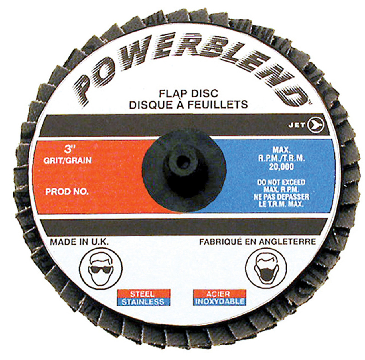 2" Z40 POWERBLEND Mini-Mite Roll-on Flap Disc  502011