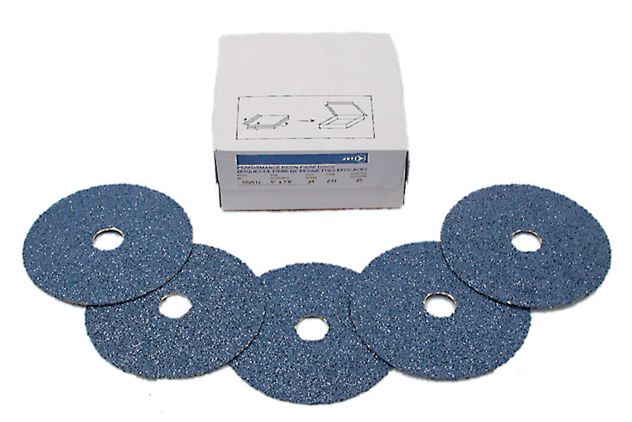 5 x 7/8" Z50 Zirconia Alumina Resin Fibre Sanding Disc 502514