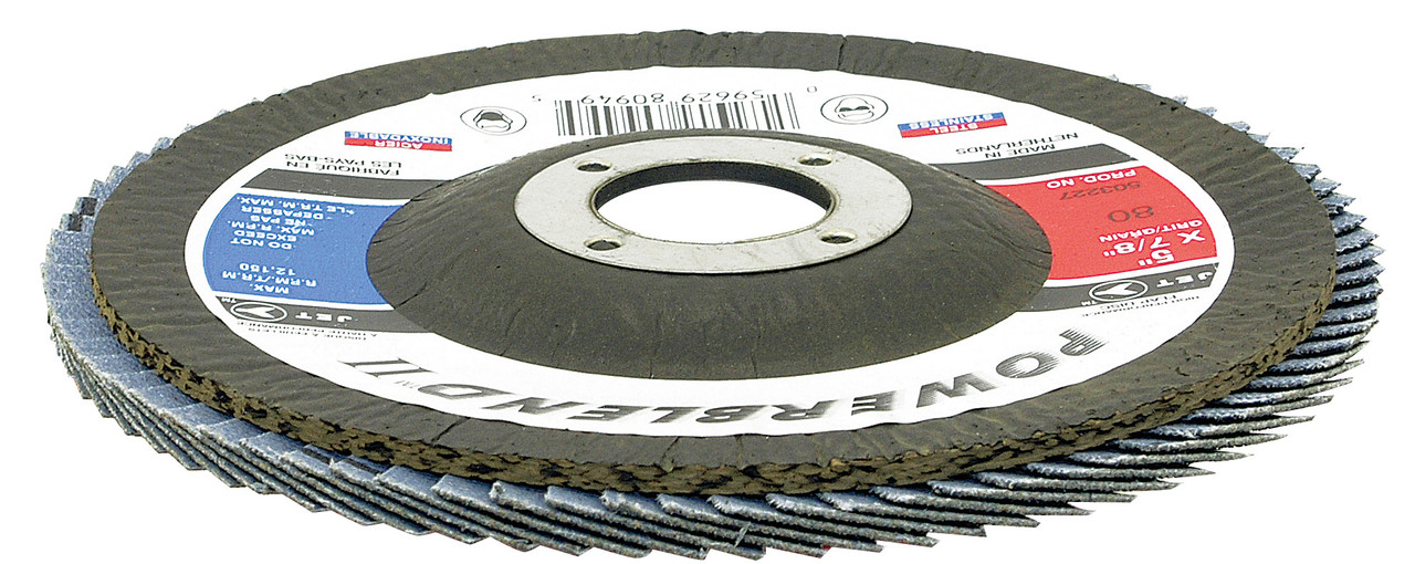 7 x 7/8" Z60 POWERBLEND III T29 Zirconia Flap Disc 503240