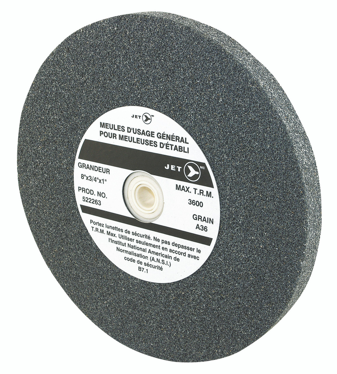 8 x 1 x 1" A60 Bench Grinding Wheel (General Purpose) 522275