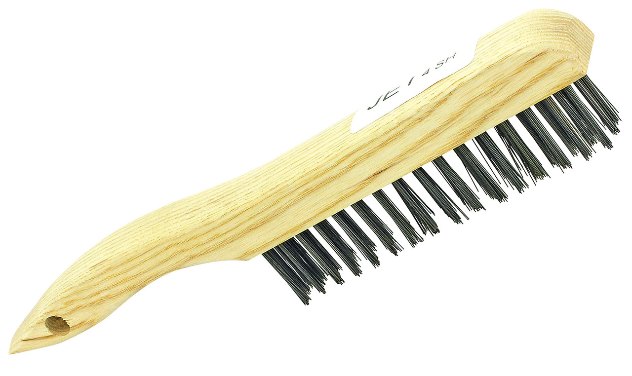 4 Row Shoe Handle Steel Brush 551104