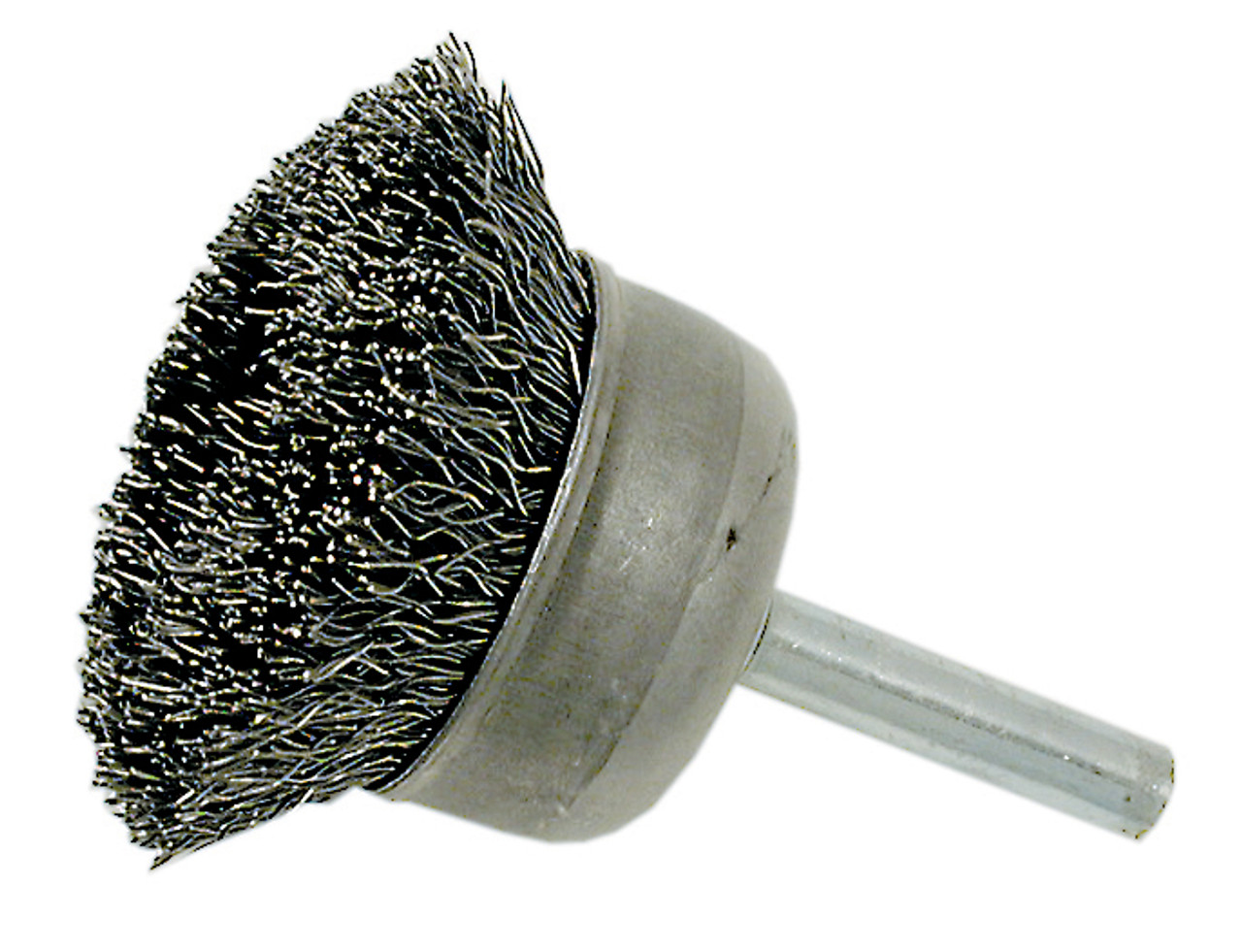 2-1/2 x 1/4" Shaft Mounted Crimped Cup Brush 553722