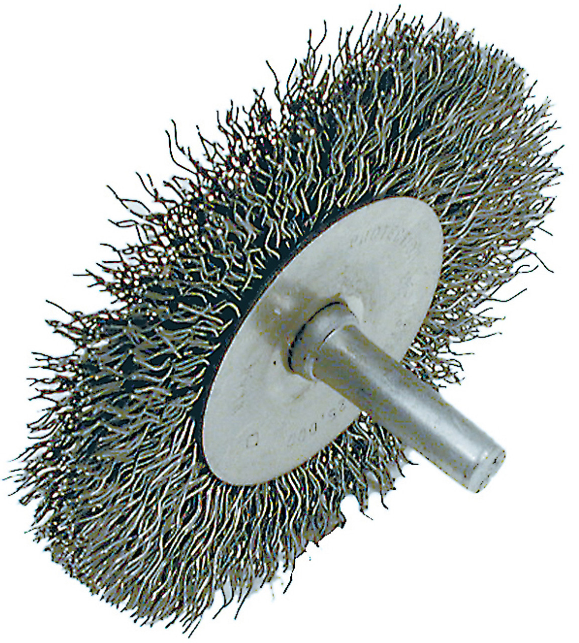 3 x 1/4" Stainless Steel Shaft Mounted Crimped Radial End Brush 553785