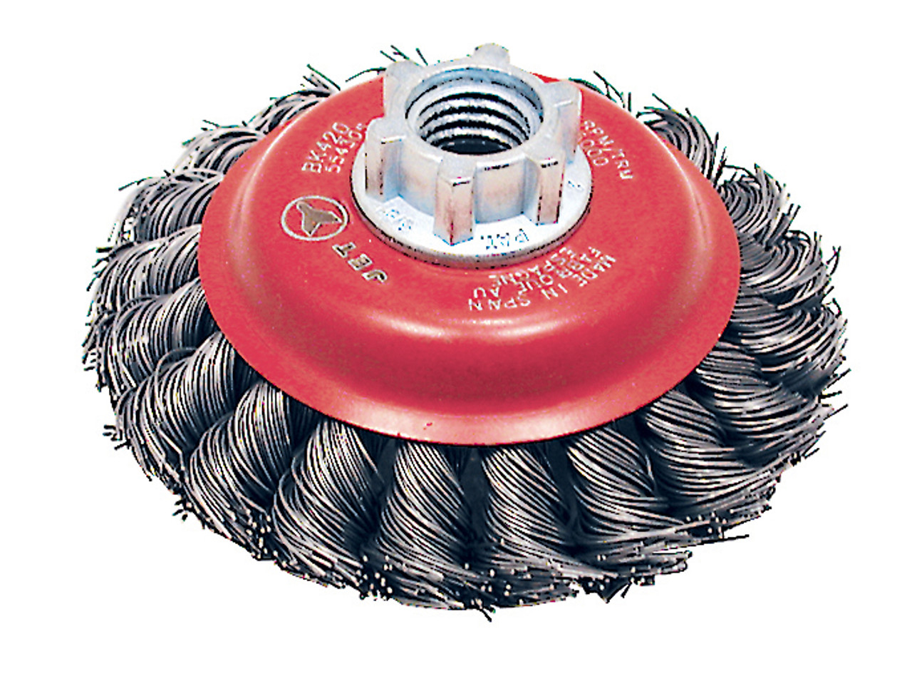 4 x 5/8"-11 NC Knot Twisted Conical Brush 554305