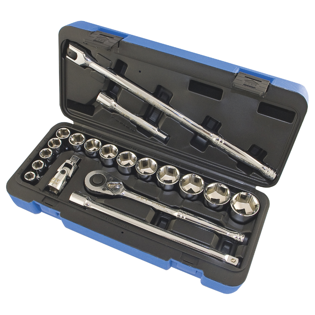 20 Pc. 1/2" Drive SAE Socket Wrench Set - 6 Point  600323