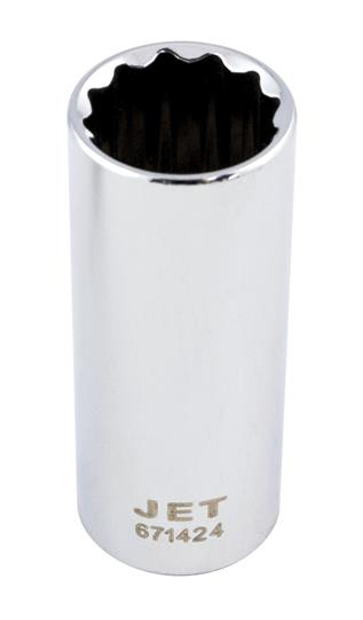 3/8" Drive x 12mm Deep Chrome Socket - 12 Point  671812