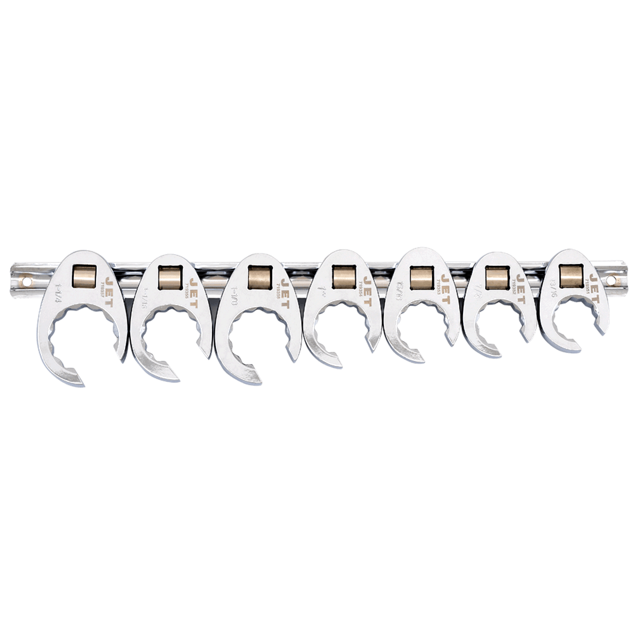 7 Pc. 1/2" Drive SAE Flare Nut Crowfoot Wrench Set - 12 Point  719113