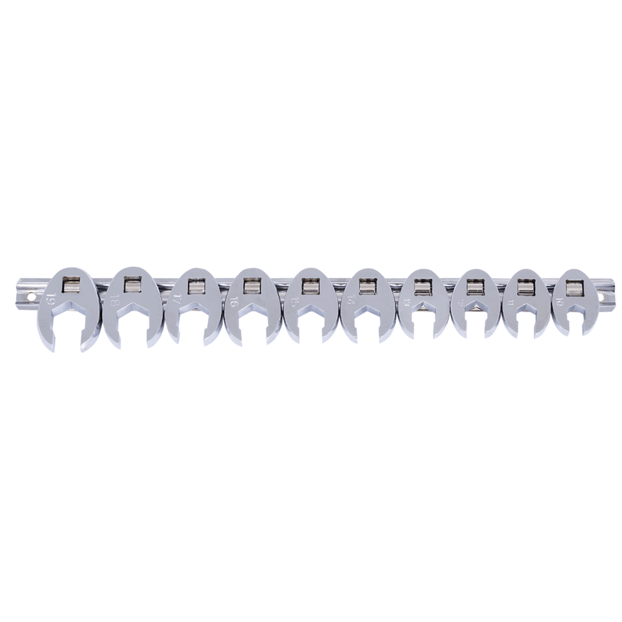 10 Pc. 3/8" Drive Metric Flare Nut Crowfoot Wrench Set - 6 Point  719122