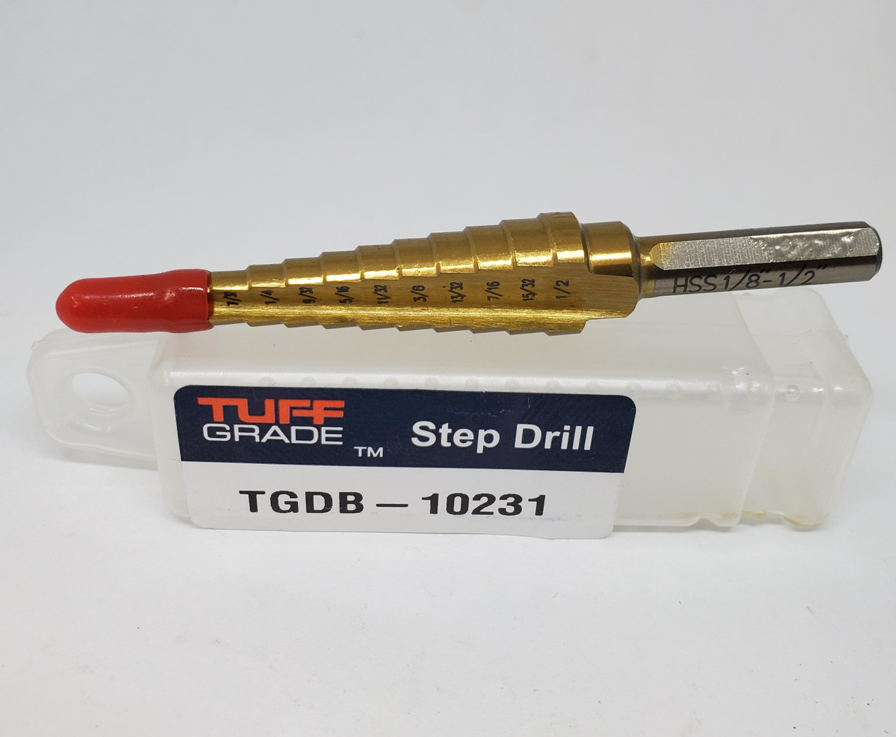 1/8 ~ 1/2" @ 13 Steps HSS Step Drill Bit  TGDB-10231