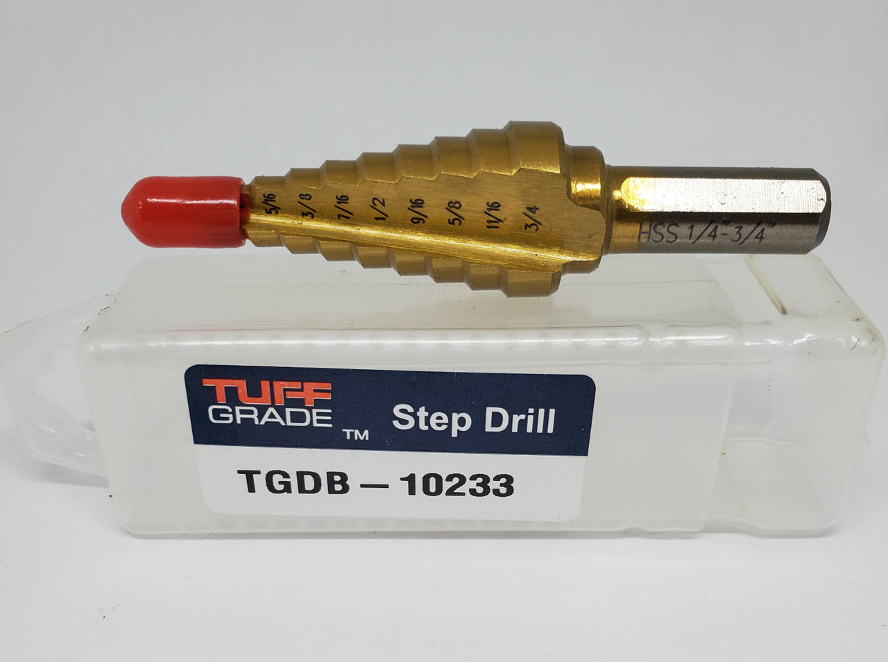 1/4 ~ 3/4" @ 9 Steps HSS Step Drill Bit  TGDB-10233