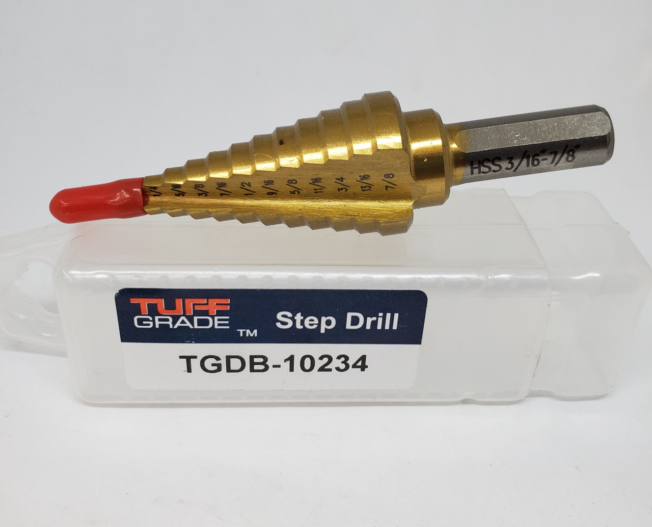 3/16 ~ 7/8" @ 12 Steps HSS Step Drill Bit  TGDB-10234