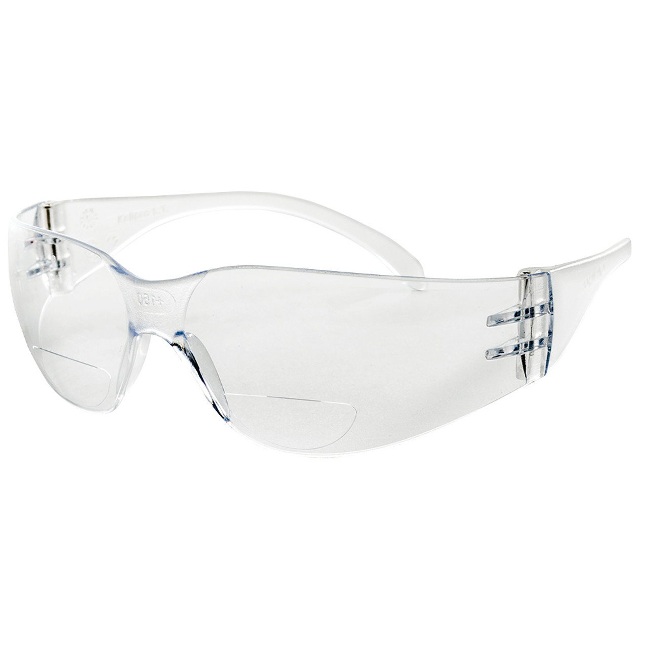 Sellstrom® X300RX Series Hard Coated Bi-Focal Wrap Around Safety Glasses - Clear - 2.0x Magnification  S70704