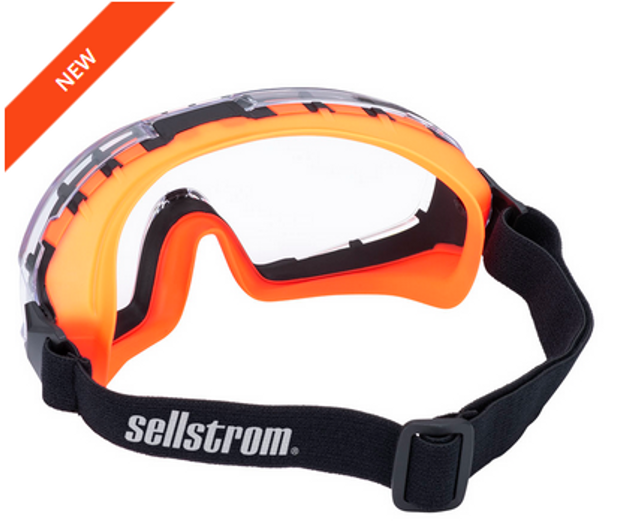 Sellstrom® GM510 Premium AF/AS Safety Goggle - Clear - Orange Frames  S82510