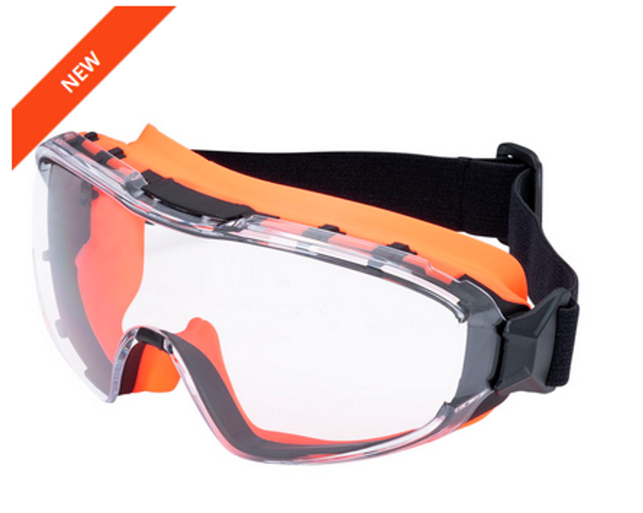 Sellstrom® GM510 Premium AF/AS Safety Goggle - Clear - Orange Frames  S82510