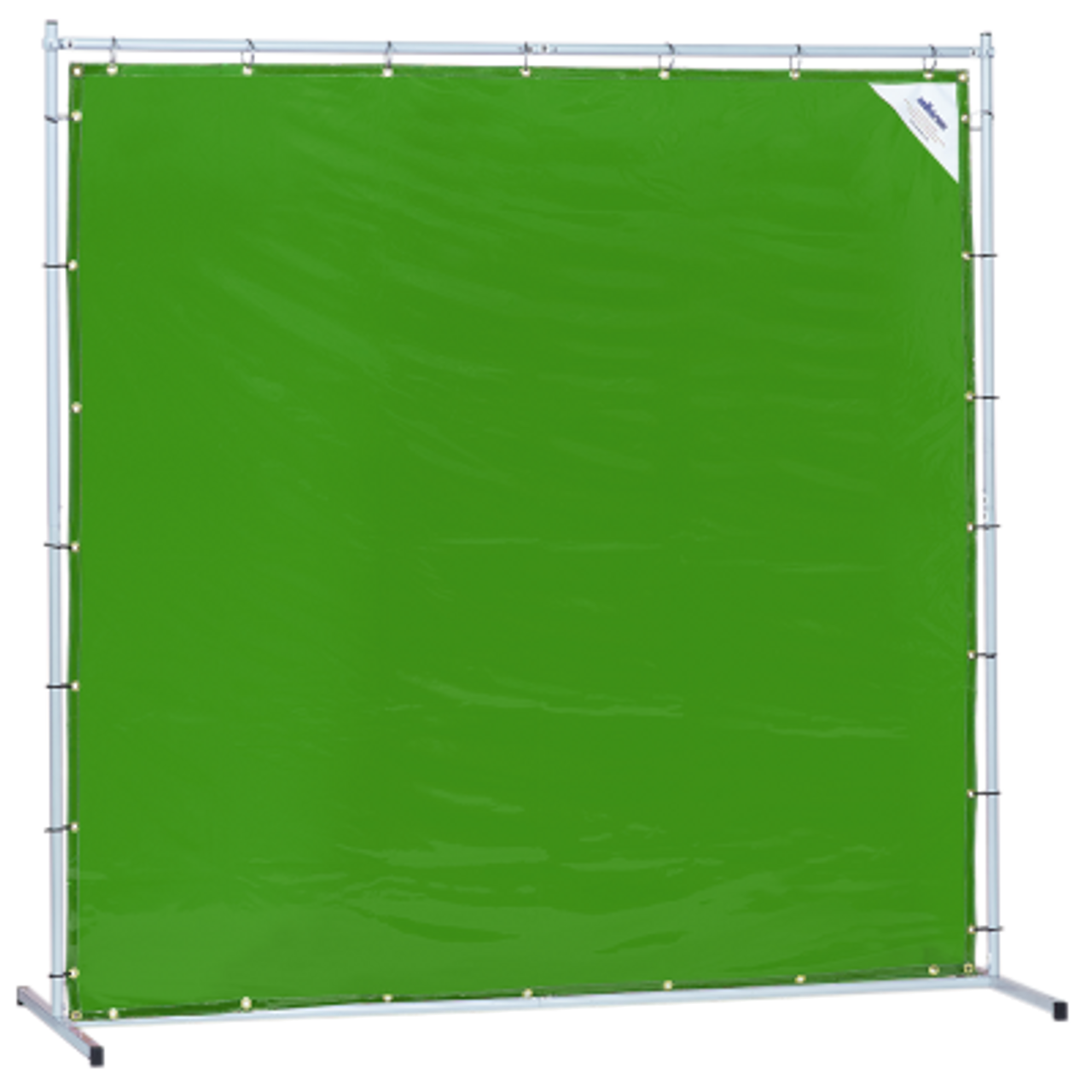 Sellstrom® Transparent Vinyl Welding Curtain & Metal Frame - Green - 6 x 8'  S97345