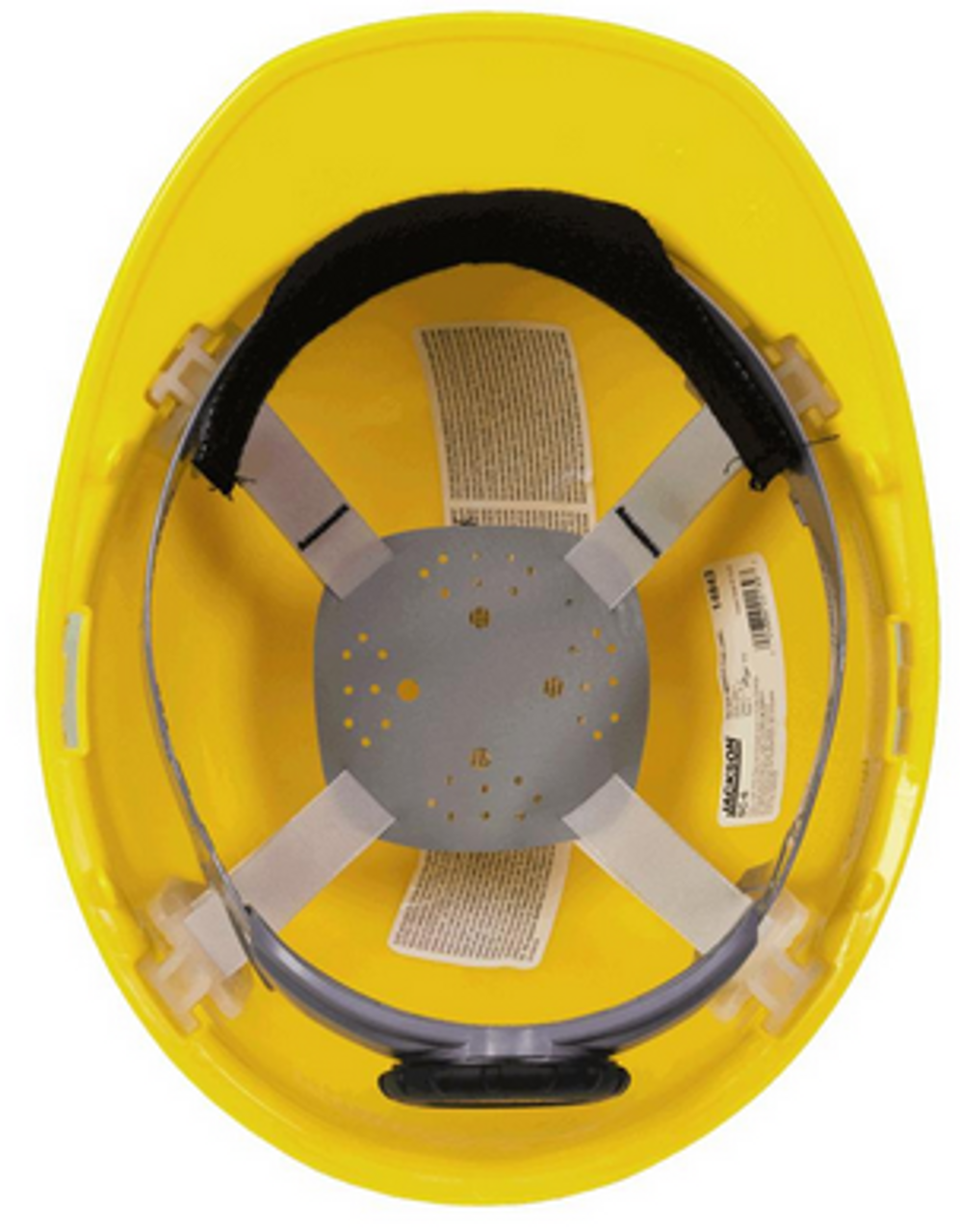 Jackson® SC-6 Series Premium Front Brim Slotted Hard Hat - 370 Speed Dial® Headgear - Non-Vented - Yellow  14833