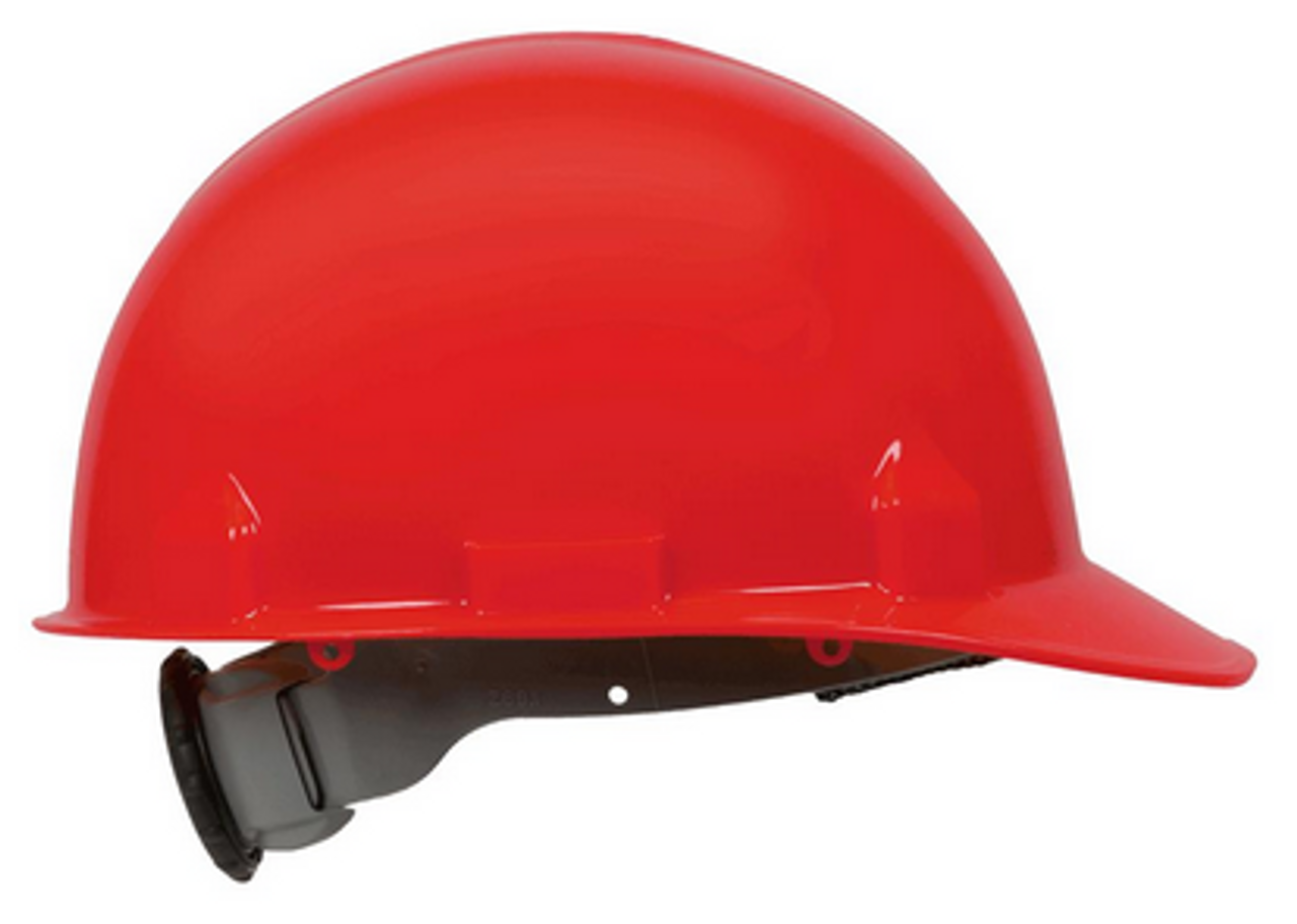 Jackson® SC-6 Series Premium Front Brim Slotted Hard Hat - 370 Speed Dial® Headgear - Non-Vented - Red  14841