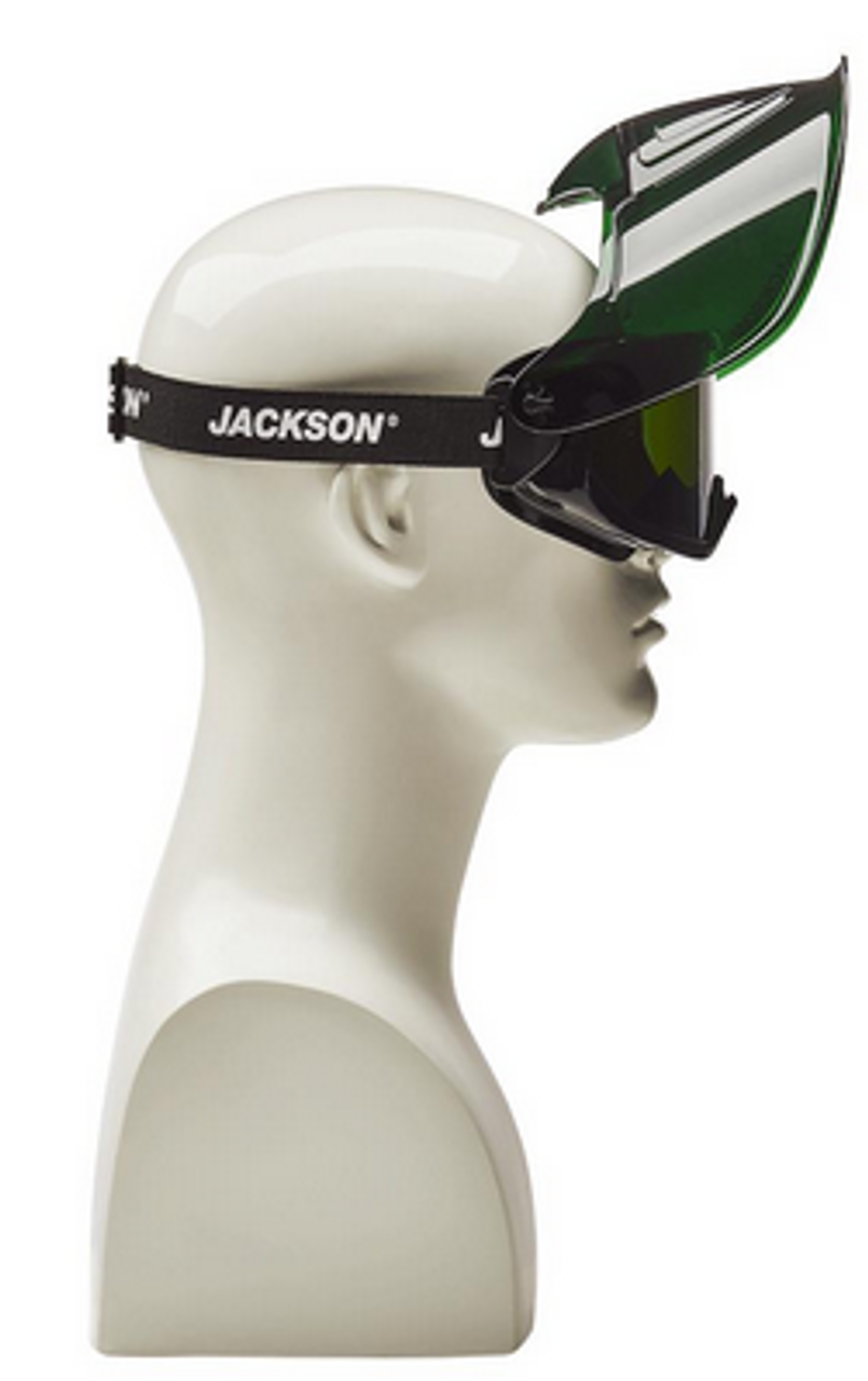 Jackson® GPL550 Premium Safety Goggle w/Detachable Face Shield - IR 5.0 Green  21002