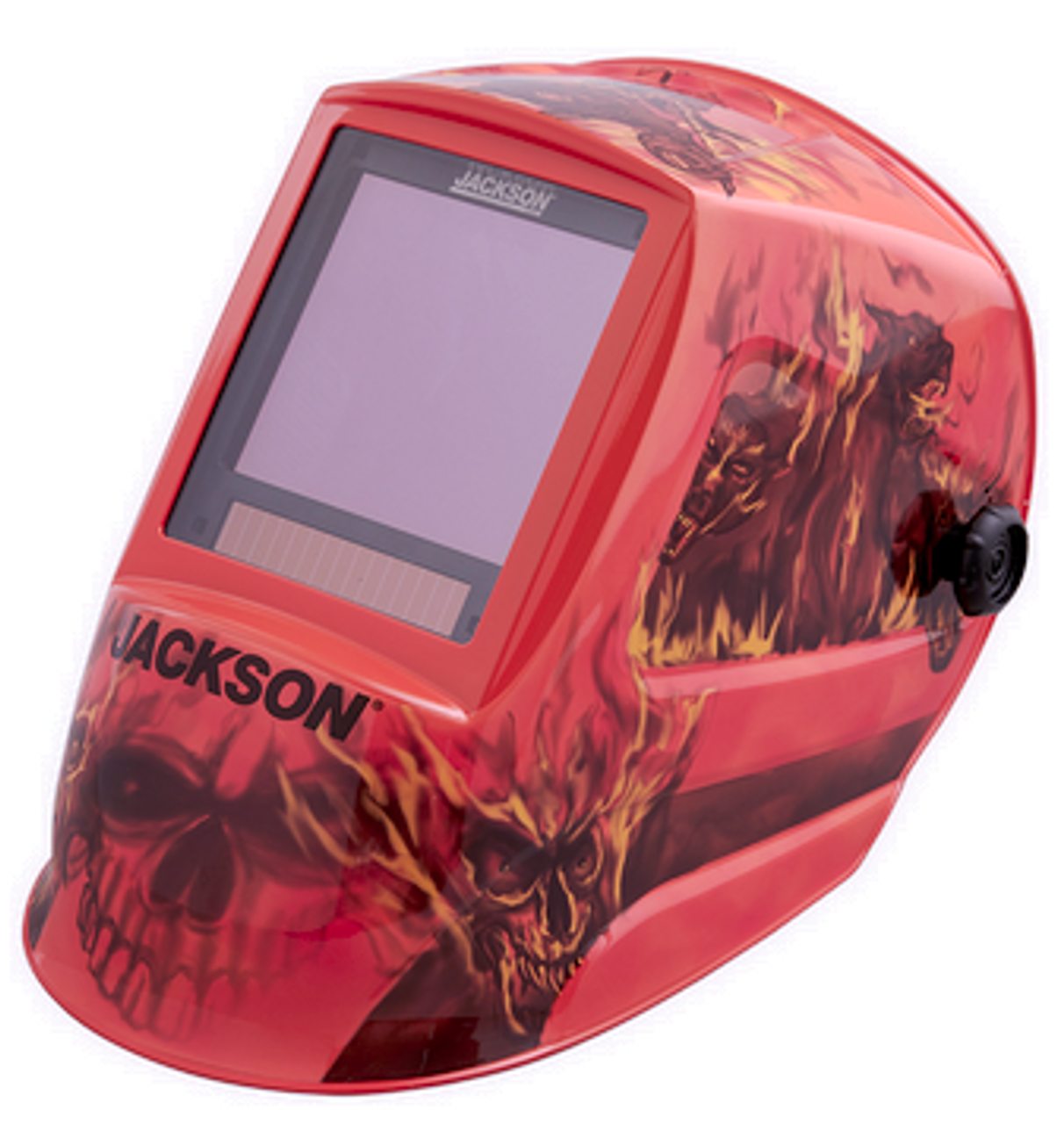 Jackson® "Hellfire" Variable Shade 3/5 ~ 13 Auto Darkening Welding Helmet - 370 Speed Dial® Headgear  47101