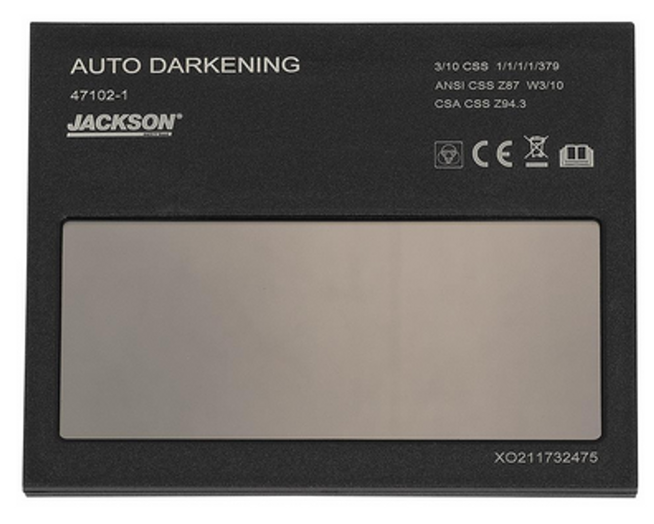 Replacement Jackson® "Gray Matter" Variable Shade 3 ~ 10 ADF Cartridge (fits 47102 Helmet)  47102-1