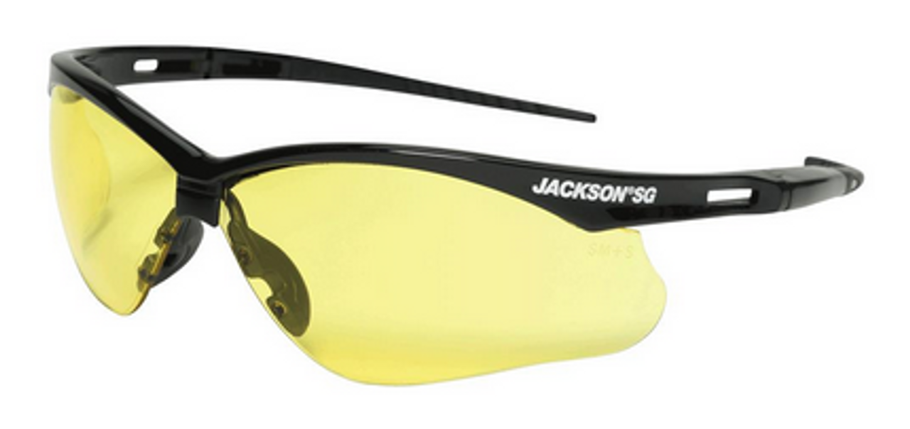 Jackson® SG Series Premium Safety Glasses - Amber - Anti-Scratch  50002