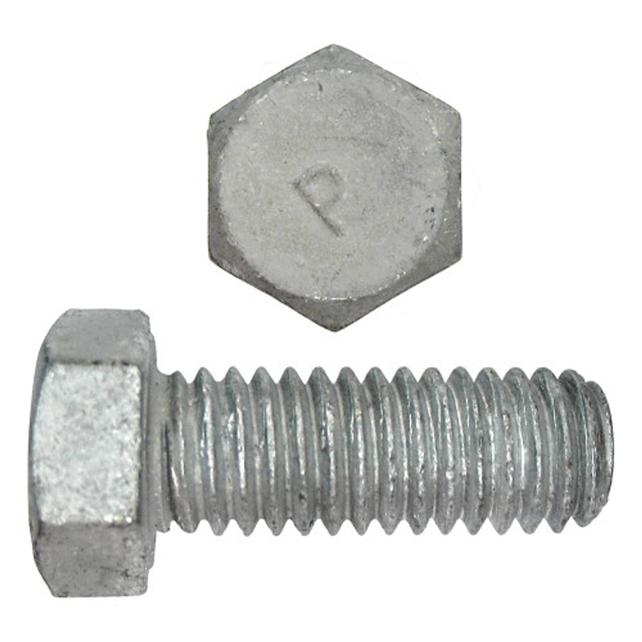 5/16"-18 x 1-1/2" UNC Grade 2 Galvanized Hexagon Head Cap Screw 1000 Pc.   B850-448