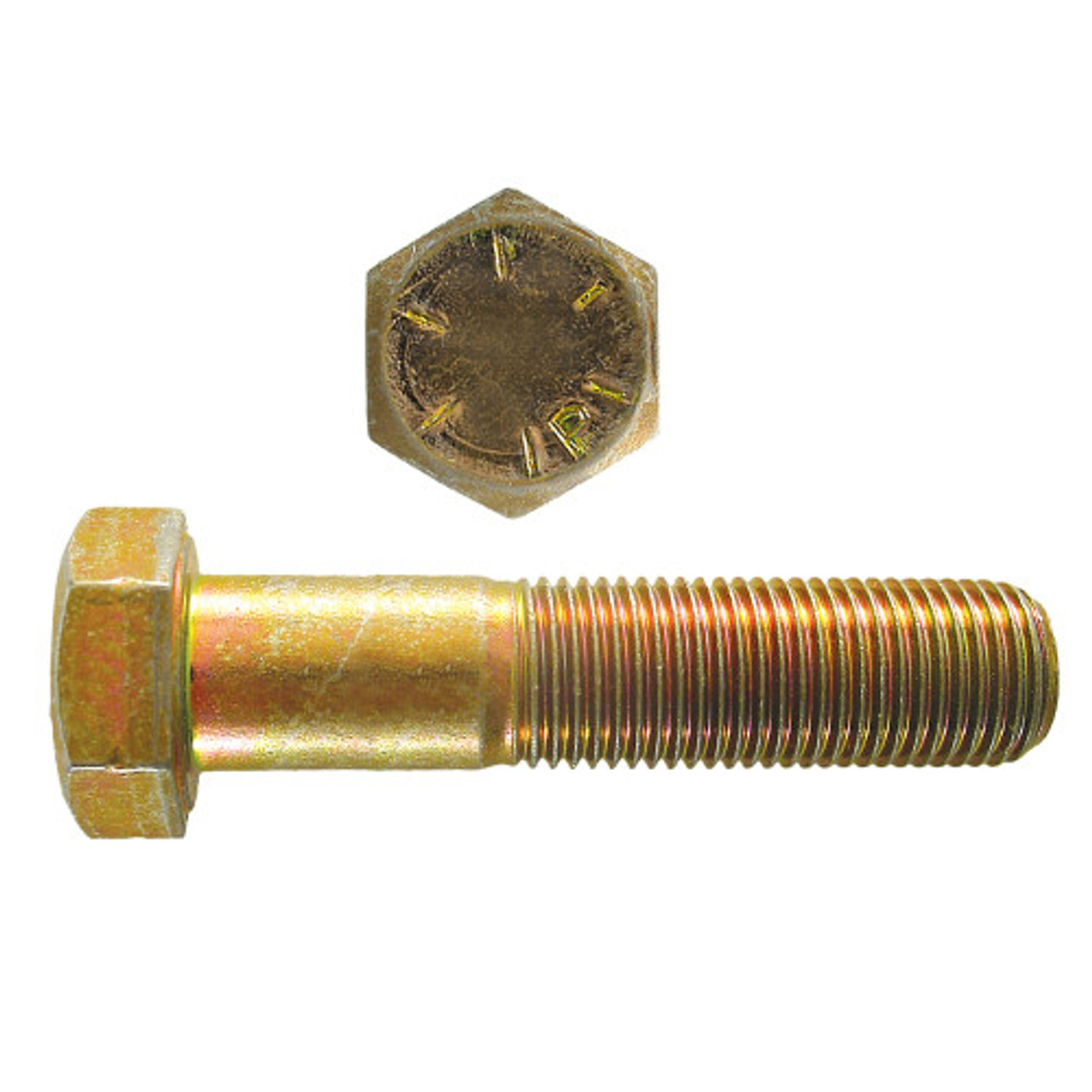 9/16"-18 x 2-1/2" UNF Grade 8 Zinc Plated Hex Head Cap Screw 25 Pc.   080-632