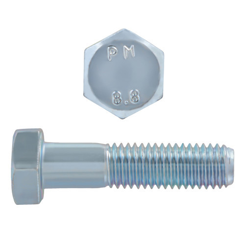 M10-1.50 x 80mm Grade 8.8 Zinc Plated Hex Head Cap Screw 100 Pc.   608-380