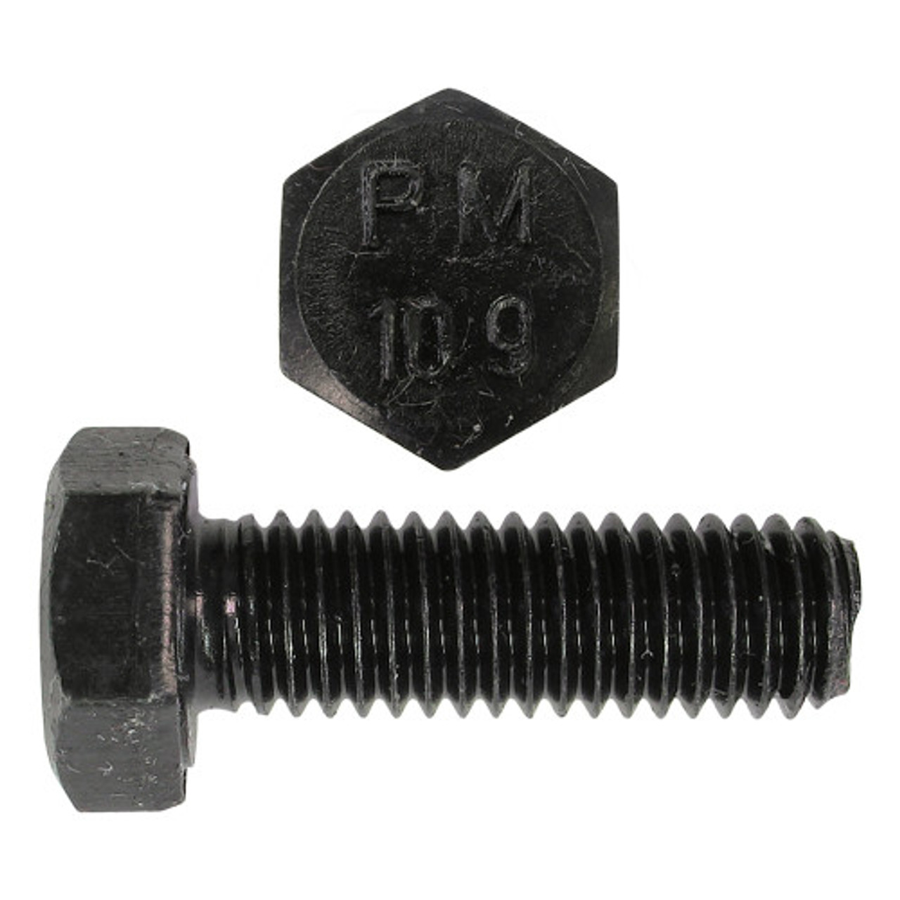 M20-2.50 x 60mm Grade 10.9 Bare Hex Head Cap Screw 90 Pc.   B612-524