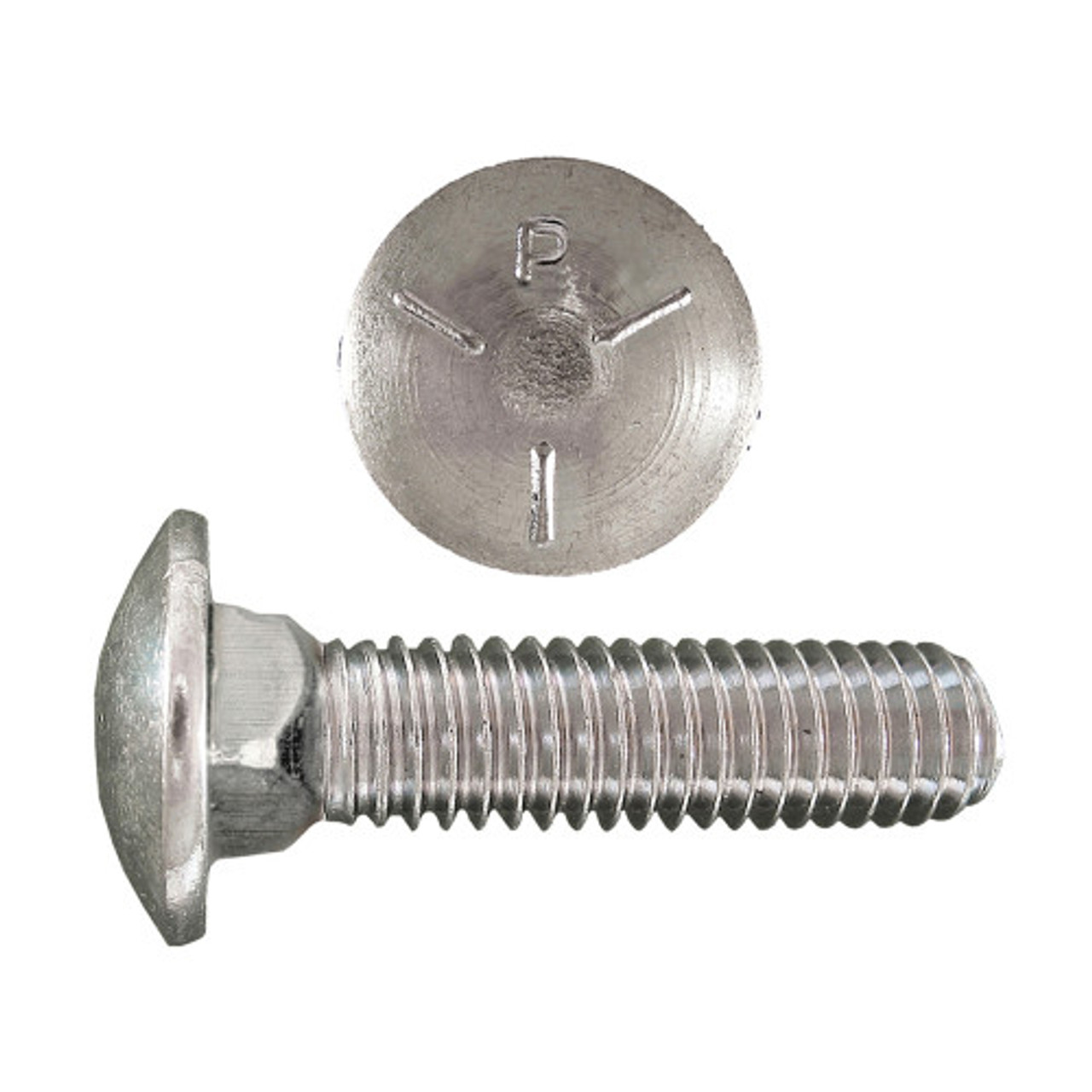 1/2"-13 x 2-1/2" UNC Grade 5 Zinc Plated Carriage Bolt 50 Pc.   131-588