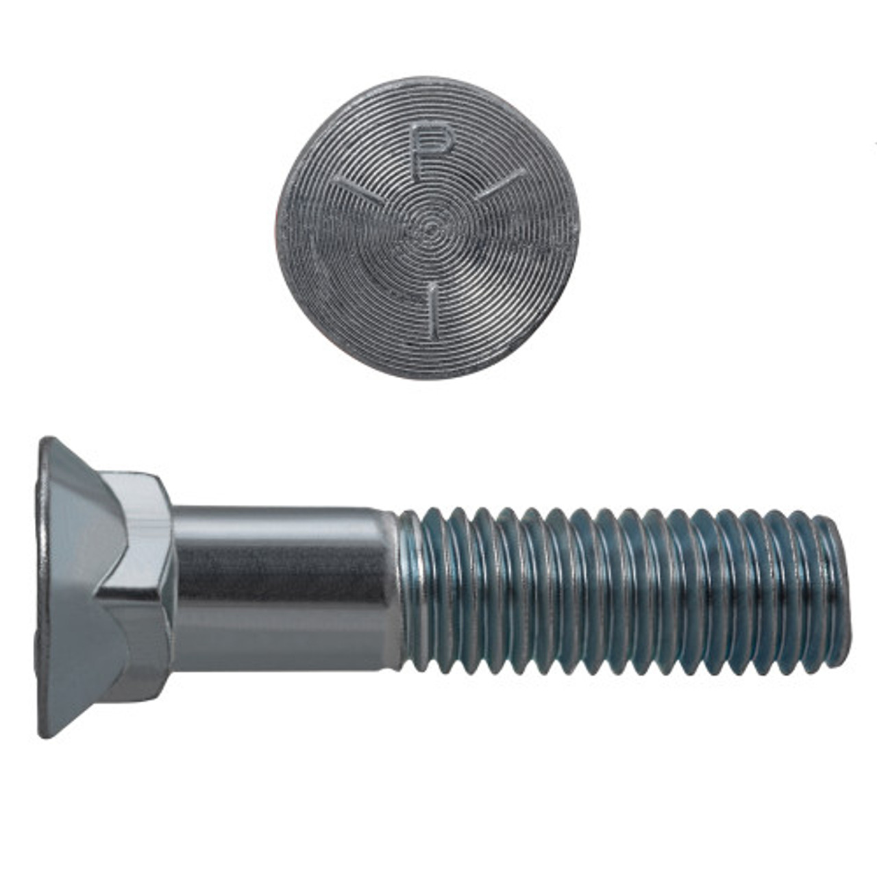 1/2"-13 x 2-3/4" UNC Grade 5 Zinc Plated Plow Bolt 225 Pc.   B133-589